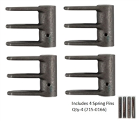 Troy-Bilt/MTD Craftsman Yardman Set of 4 OEM Flail Blade w/4-Spring Pins (719-0329)