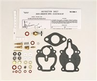 Gravely Model L - Carburetor Kit for Aluminum and Cast Iron with Main Jet (13796, 13797, 13798, 13717, C71-21)